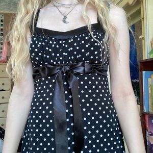 60s inspired polka dot dress